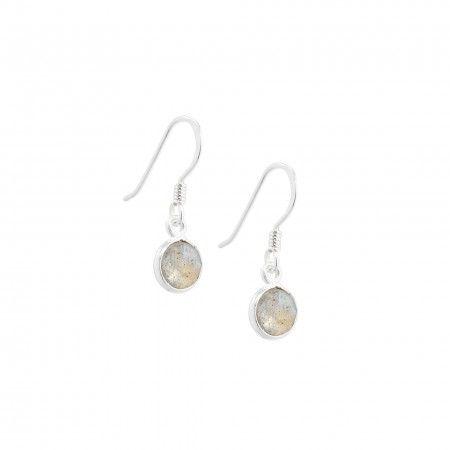 NATURAL STONE EARRINGS 5MM