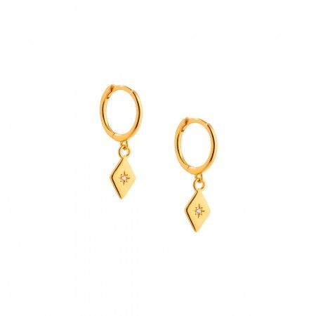 GEOMETRIC SILVER HOOPS