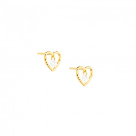 PENDIENTES DE PLATA CORAZN