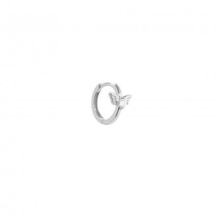 SILVER HOOP WITH WINGS SILVER HOOP WITH WINGS
