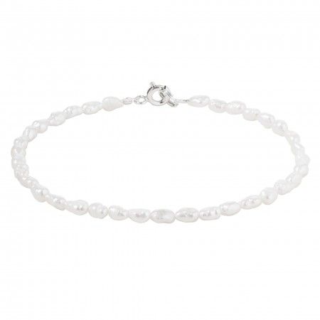SILVER BRACELET WITH PEARLS SILVER BRACELET WITH PEARLS