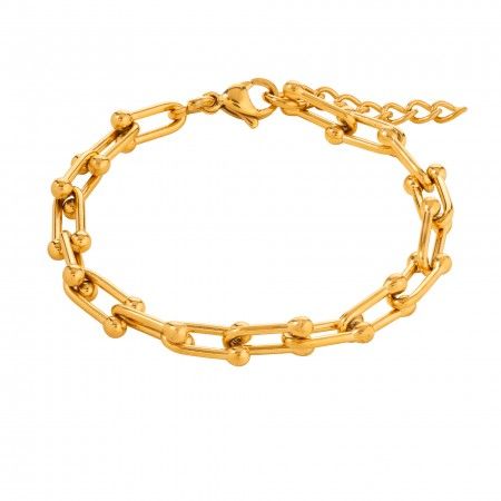 STEEL BRACELET WITH LINKS STEEL BRACELET WITH LINKS