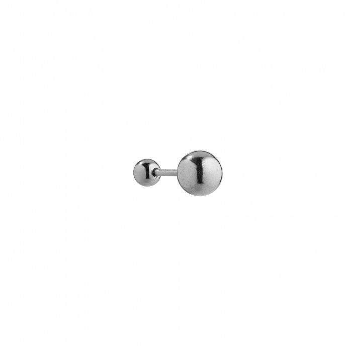 STEEL PIERCING WITH BEAD 8MM