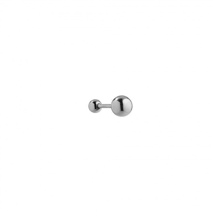 STEEL PIERCING WITH BEAD 6MM