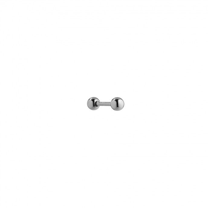 STEEL PIERCING WITH BEAD 4MM