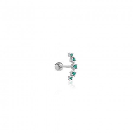 SILVER PIERCING WITH ZIRCONS