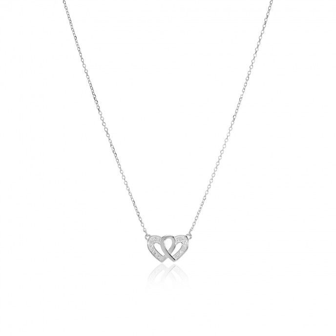 NECKLACE WITH TWO HEARTS