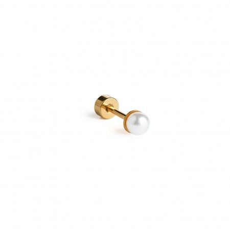 STEEL PIERCING WITH PEARL