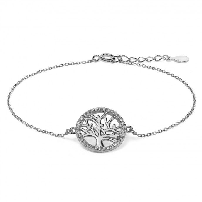 SILVER BRACELET WITH TREE OF LIFE