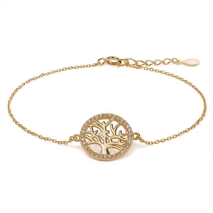 SILVER BRACELET WITH TREE OF LIFE