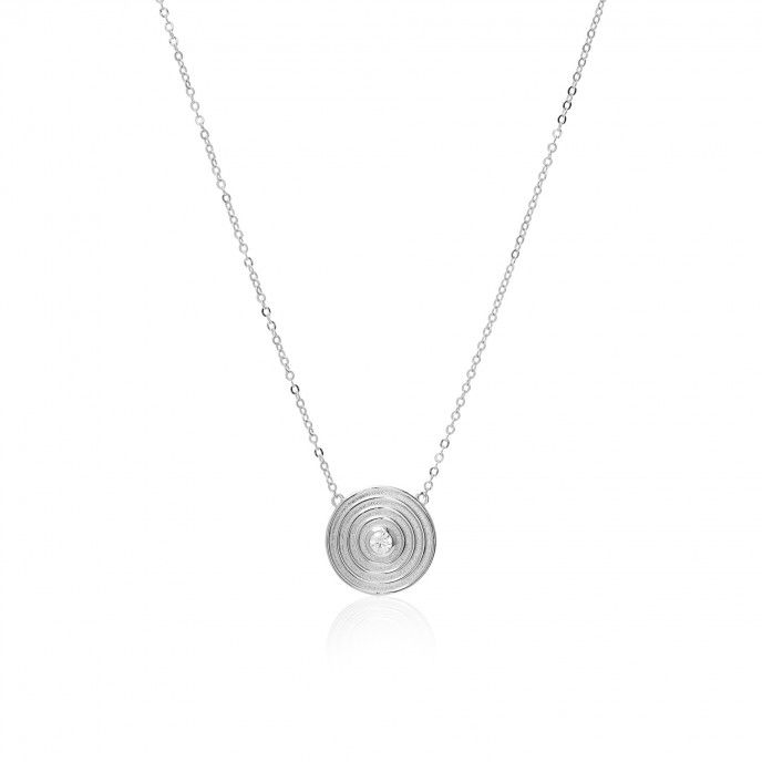 SILVER NECKLACE WITH CIRCLE