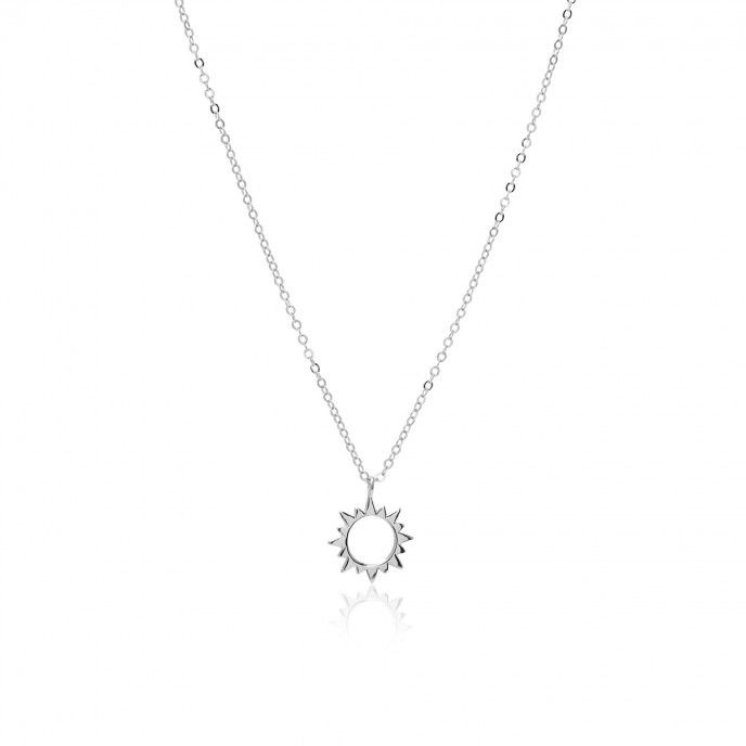 SILVER NECKLACE WITH SUN