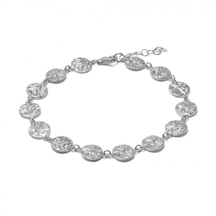 SILVER BRACELET WITH PLATES