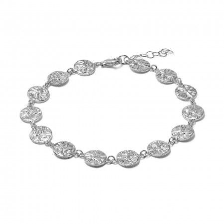 SILVER BRACELET WITH PLATES