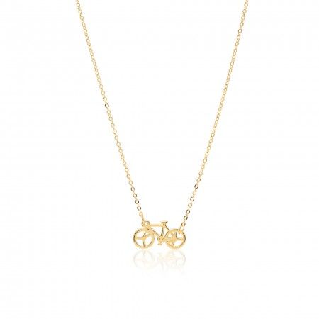 SILVER NECKLACE WITH BICYCLE