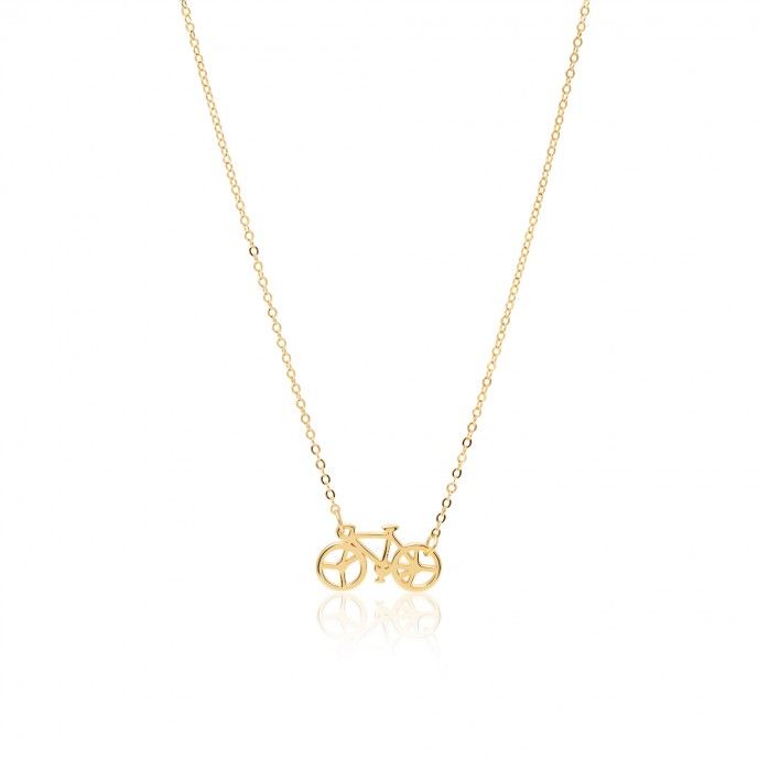 SILVER NECKLACE WITH BICYCLE