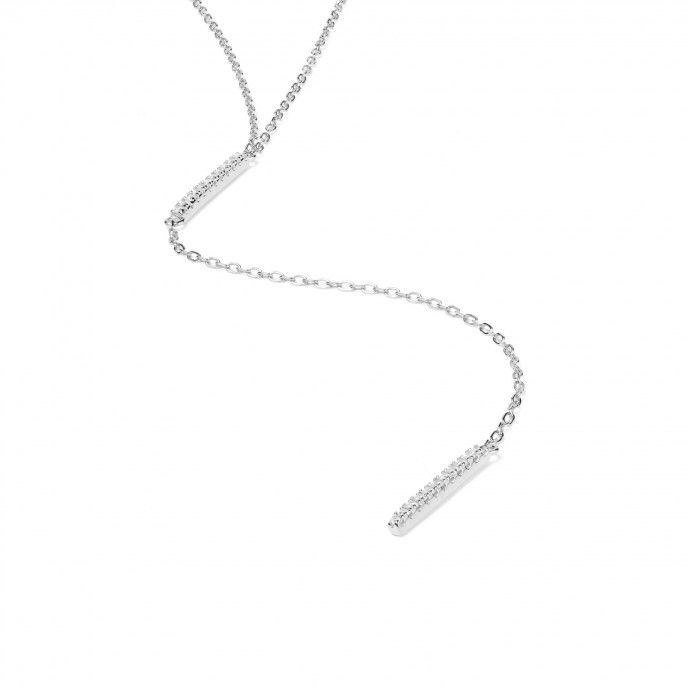 SILVER NECKLACE WITH BARS