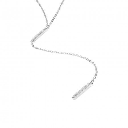 SILVER NECKLACE WITH BARS