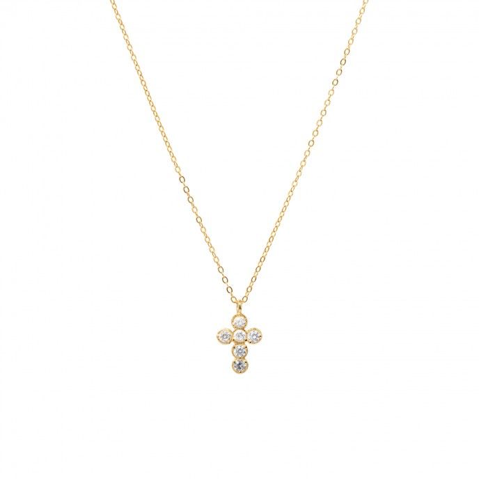 SILVER NECKLACE WITH CROSS